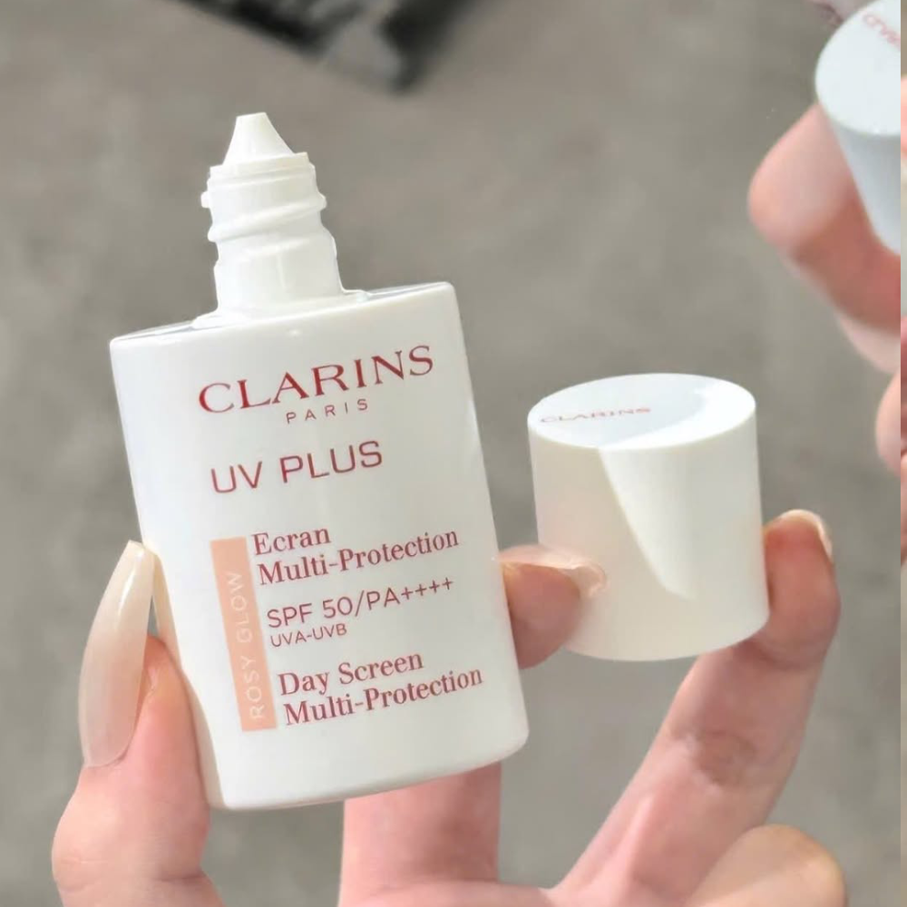 Clarins UV Plus Anti-Pollution Ecran Multi-Protection SPF 50/PA++++ 10ml #rosy glow ,Clarins UV Plus Anti-Pollution Ecran Multi-Protection SPF ราคา , Clarins UV Plus Anti-Pollution Ecran Multi-Protection SPF รีวิว 